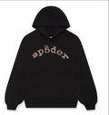 Sp5der vvs Hoodie with rhinestones black edition