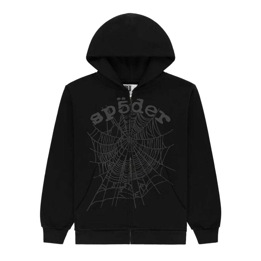 Sp5der Phantom Web Hoodie zip up